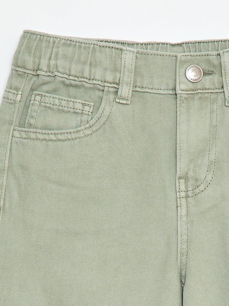 Wide-leg trousers Green - Kiabi