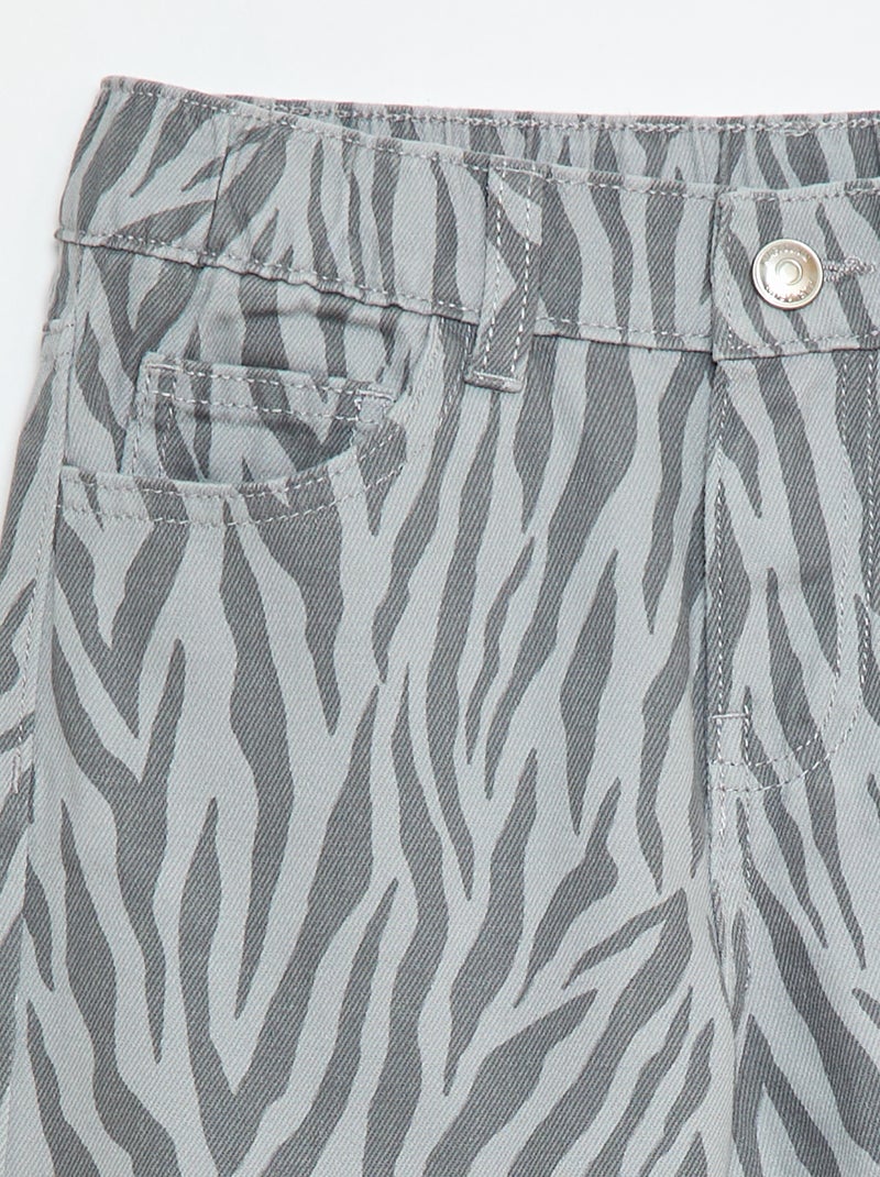 Wide-leg trousers Grey - Kiabi