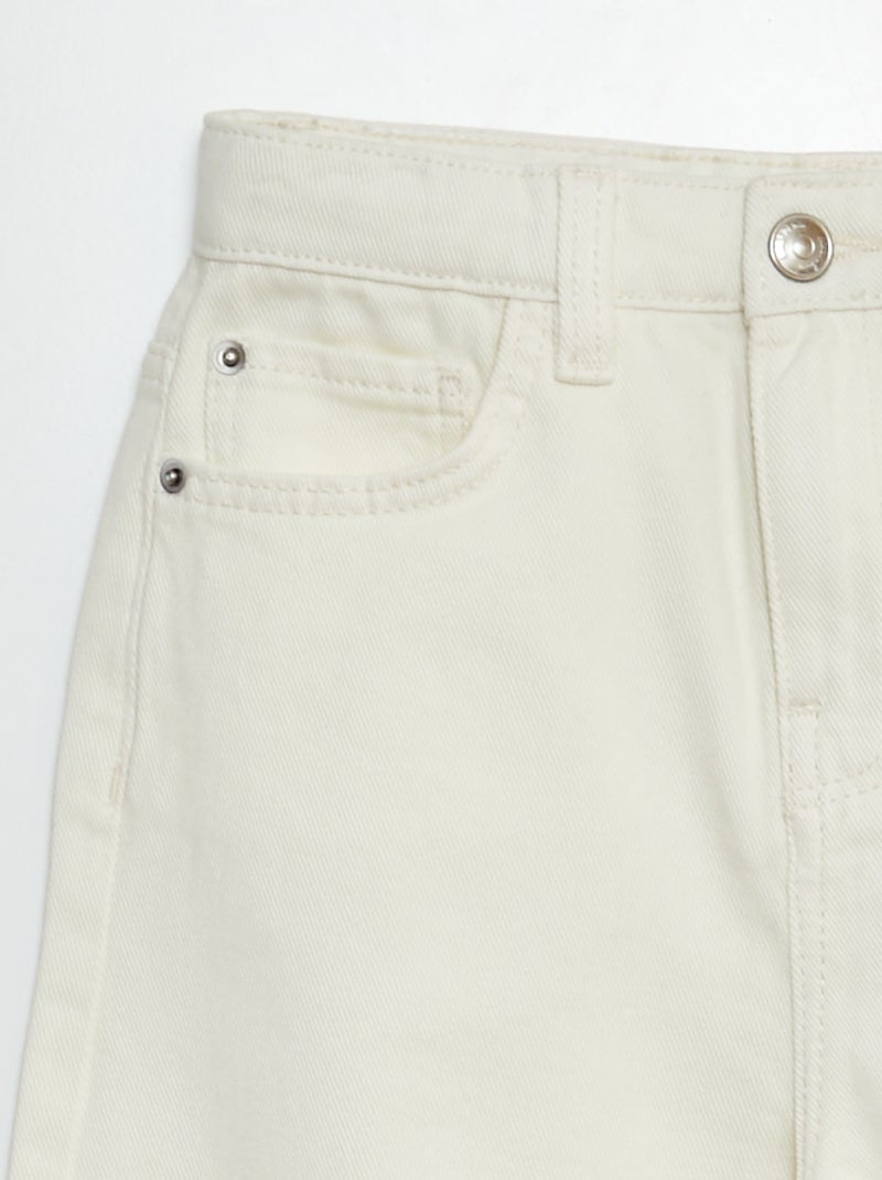 Wide-leg trousers WHITE - Kiabi