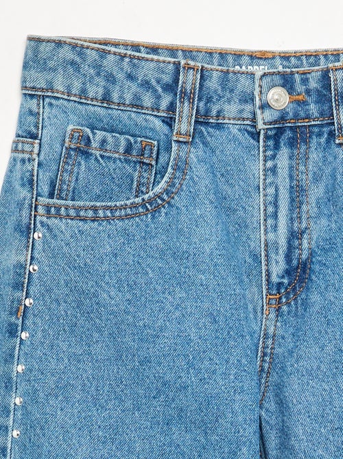 Wide Leg Trousers with Decorative Studs - Kiabi