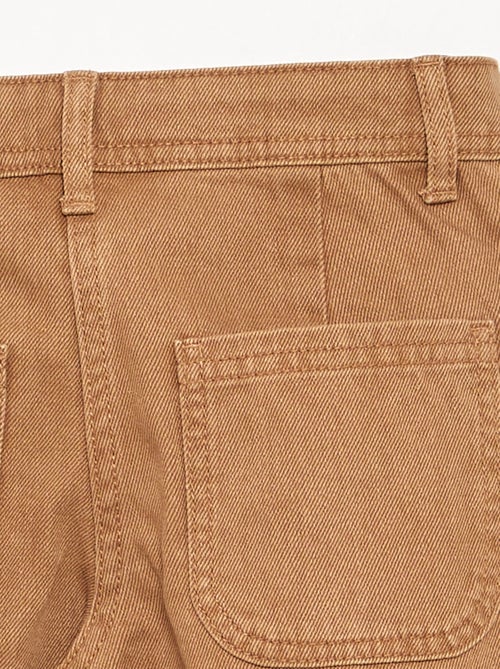 Wide-leg trousers with 'flower' embroidery - Kiabi