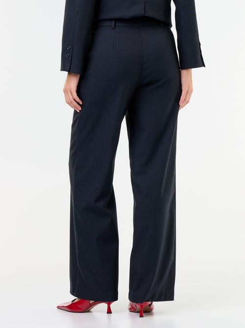 Wide-leg trousers with gold buttons - Kiabi