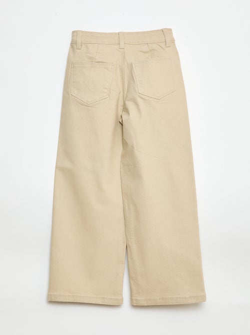 Wide Leg Trousers without Front Pockets - Kiabi