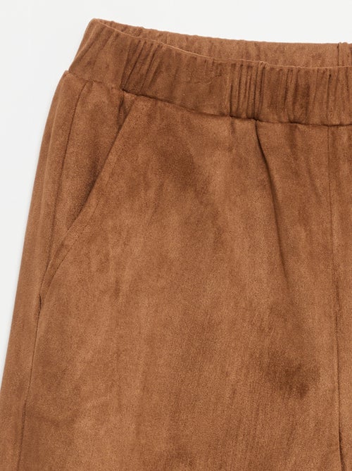 Wide-leg velvet trousers - Kiabi