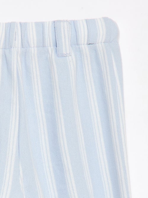 Wide Pique Knit Pants - Easy-Dressing Collection - Kiabi