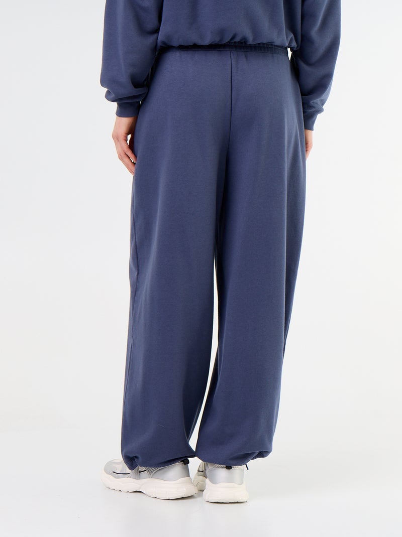 Wide sports joggers Blue - Kiabi