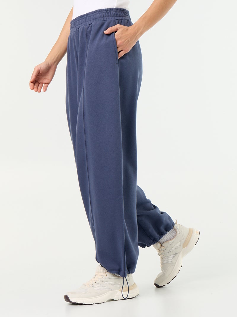 Wide sports joggers Blue - Kiabi