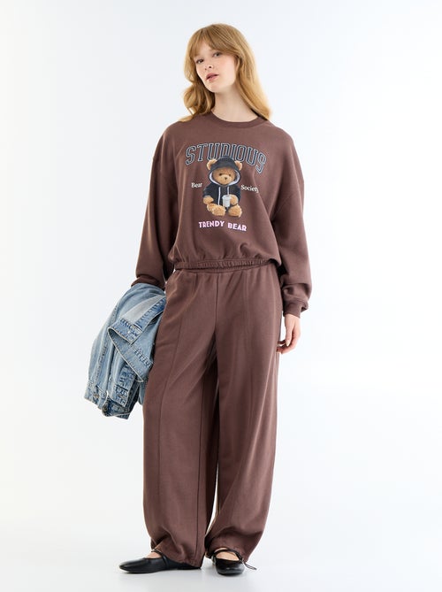 Wide sports joggers - Kiabi