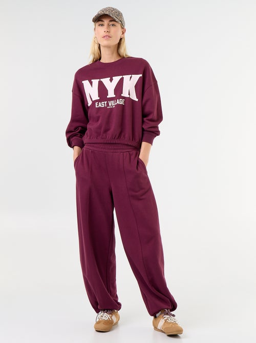 Wide sports joggers - Kiabi