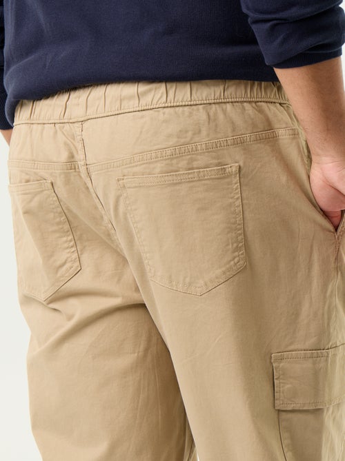 Wide twill trousers - Kiabi