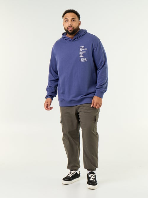 Wide twill trousers - Kiabi