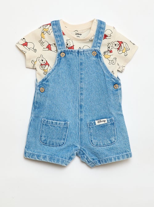 "Winnie" "Disney" T-shirt + Dungarees Set - 2 Pieces - Kiabi