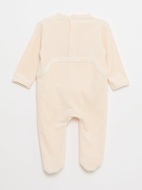 Winnie the Pooh Velvet Sleepsuit - Kiabi Winnie the Pooh Velvet Sleepsuit - Kiabi