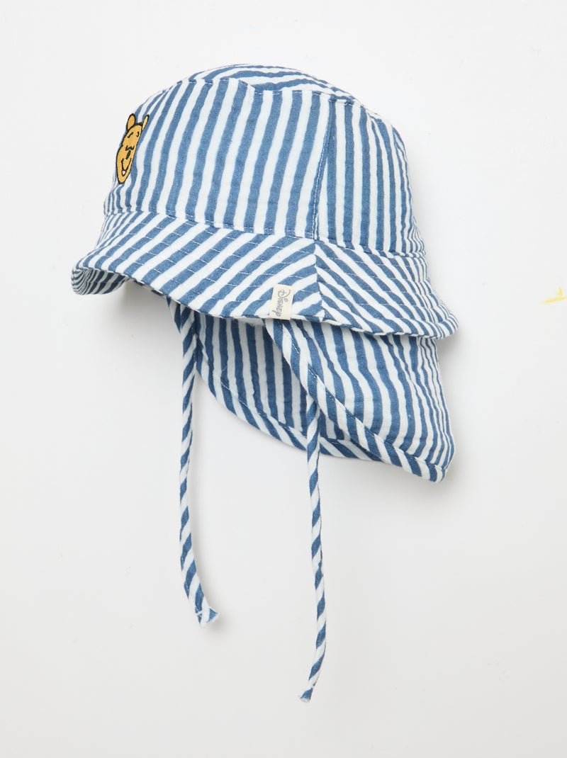 Winnie' Tie-Strap Hat Blue - Kiabi