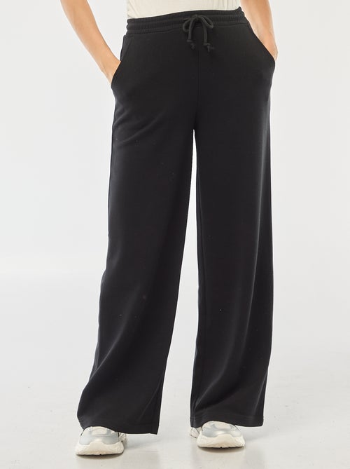 Women's Wide-Leg Knit Joggers - Kiabi Women's Wide-Leg Knit Joggers - Kiabi