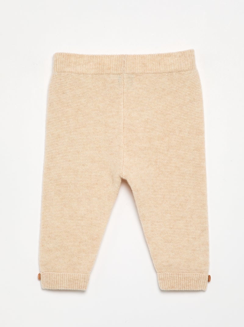 Wool and cashmere trousers - premium Beige - Kiabi