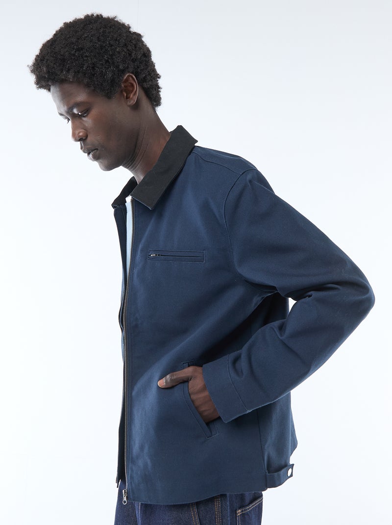 Workwear Style Jacket Blue - Kiabi