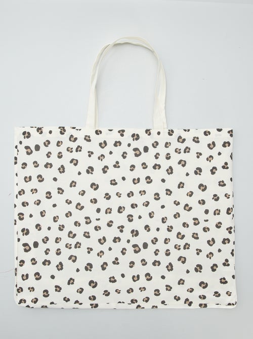 XXL Tote Bag aus Canvas - Kiabi