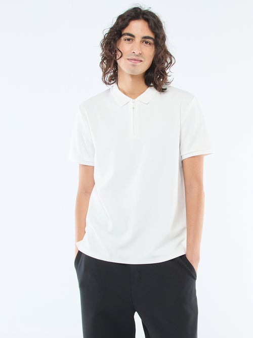 Zip-Neck Polo Shirt - Kiabi