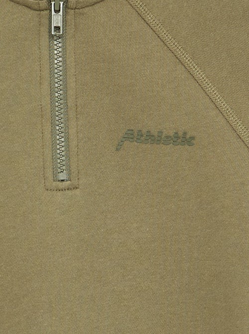 Zip-Neck Sweatshirt - Kiabi Zip-Neck Sweatshirt - Kiabi