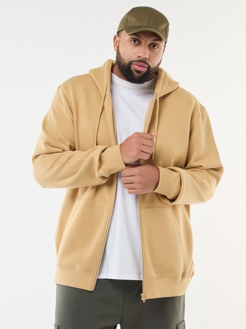 Zip-up hooded sweatshirt - Kiabi
