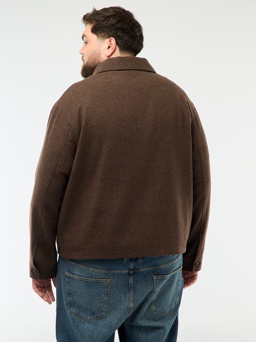 Zip-Up Overshirt with Flap Pockets - Kiabi