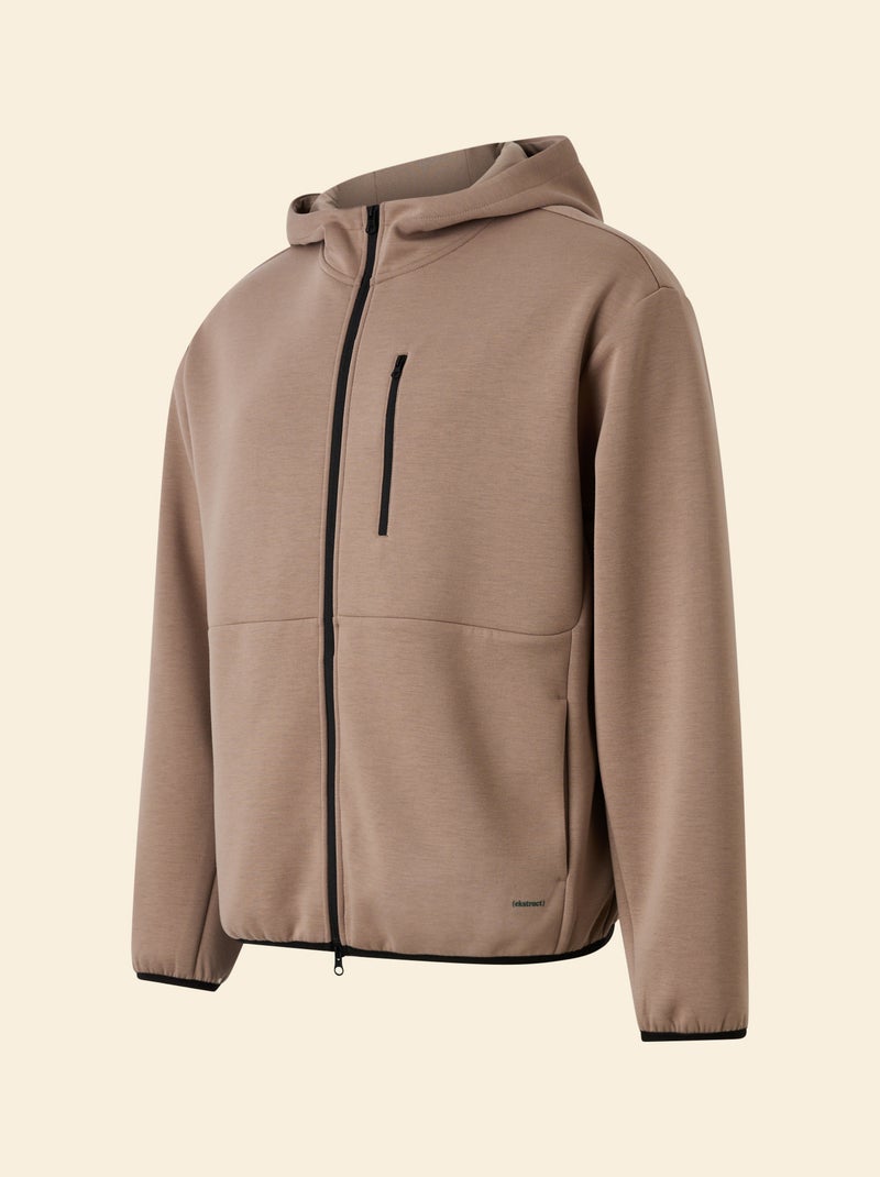 Zip-up Sports Sweatshirt (ekstract) Beige - Kiabi