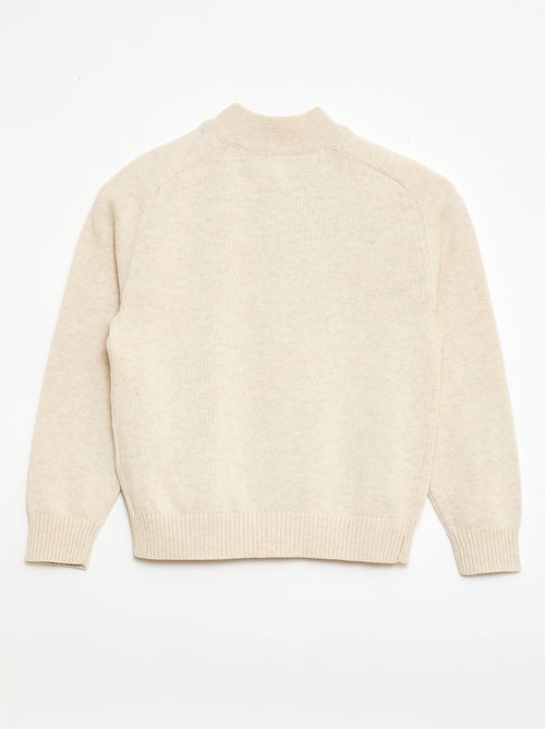 Zipped high-neck cardigan - Kiabi