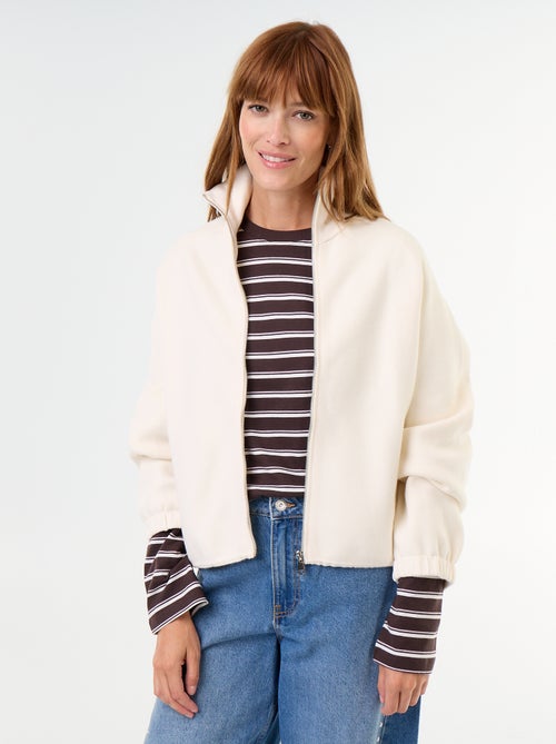 Zipped High-Neck Cardigan - Kiabi