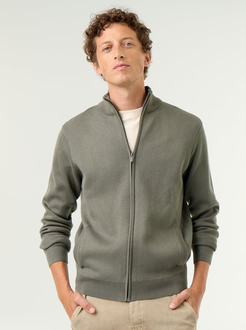 Zipped High-Neck Cardigan - Kiabi
