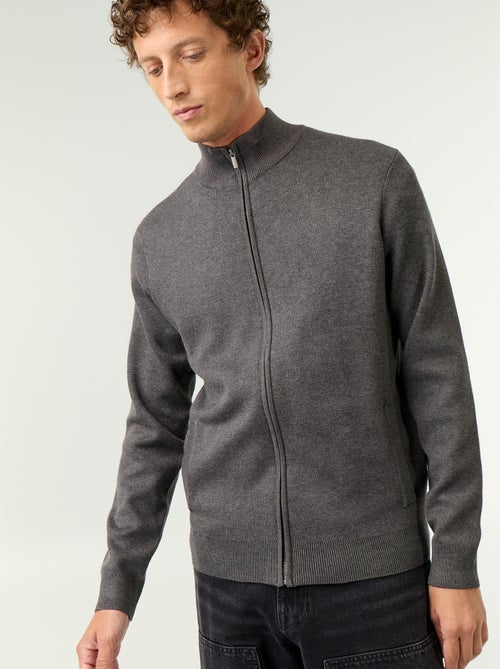 Zipped High-Neck Cardigan - Kiabi