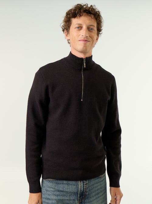 Zipped High-Neck Sweater - Kiabi