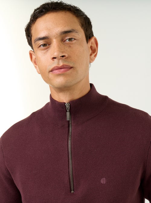 Zipped High-Neck Sweater - Kiabi