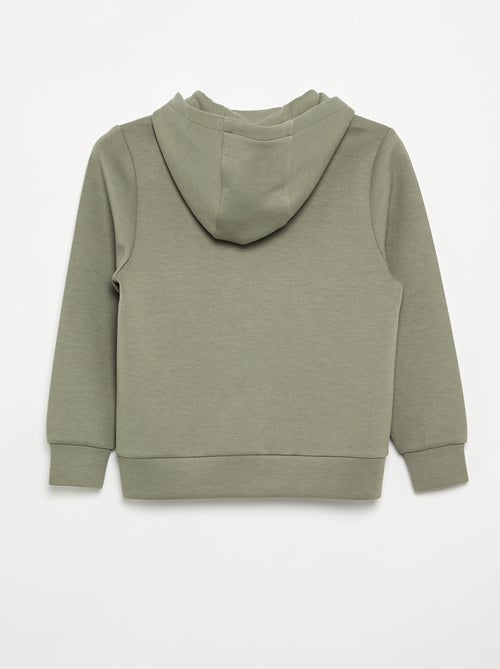 Zipped Hooded Sweatshirt with 2 Zip Pockets - Kiabi