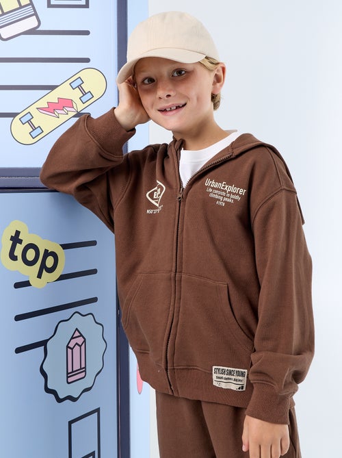 Zipped Hoodie - Kiabi Zipped Hoodie - Kiabi