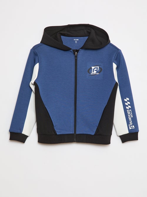 Zipped Hoodie Sweatshirt - Kiabi Zipped Hoodie Sweatshirt - Kiabi