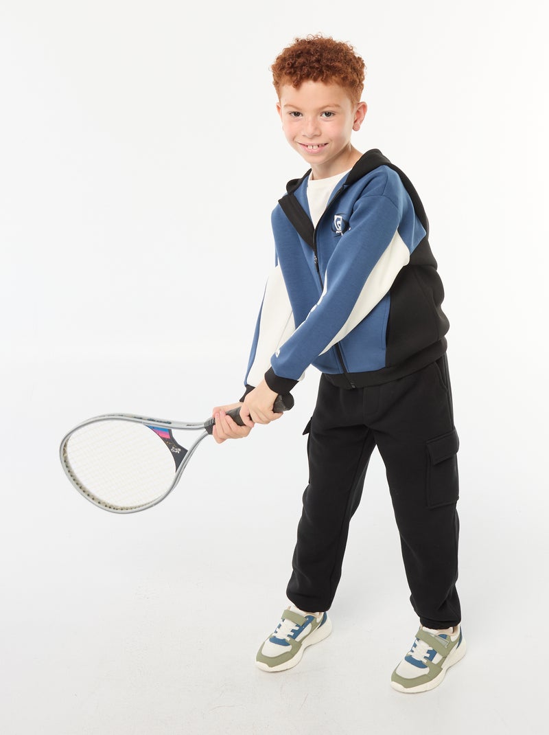 Zipped Hoodie Sweatshirt Blue - Kiabi