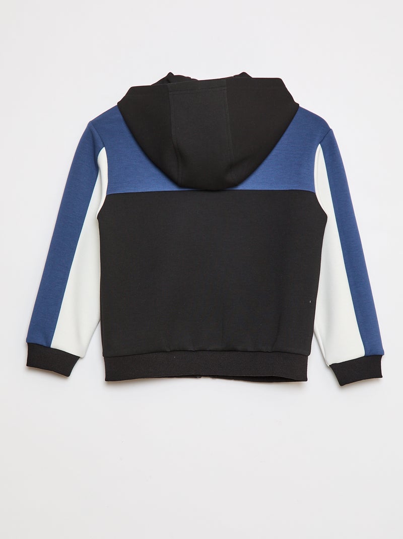 Zipped Hoodie Sweatshirt Blue - Kiabi
