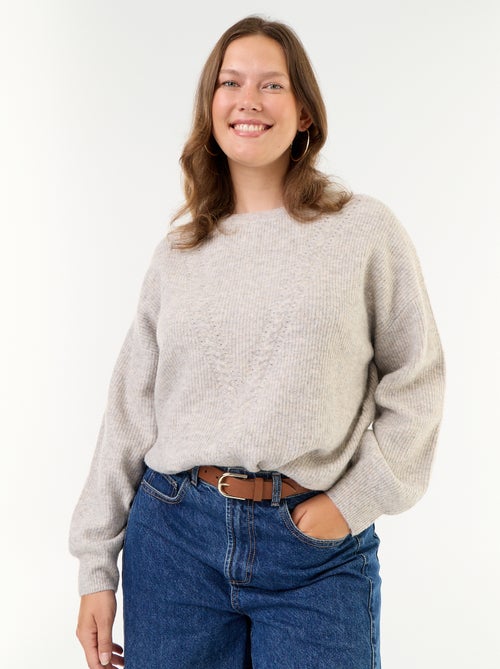 Zopfstrickpullover - Kiabi
