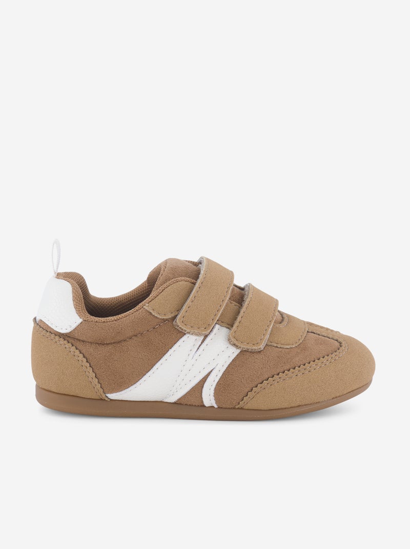 Zweifarbige Halbsneaker Beige - Kiabi