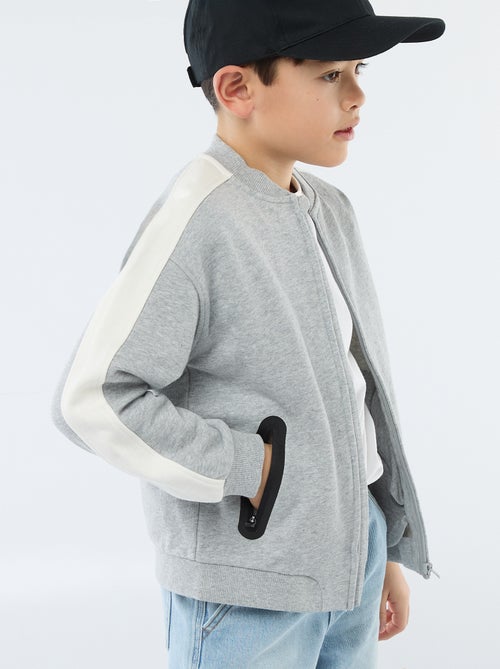 Zweifarbige Joggingjacke - Kiabi