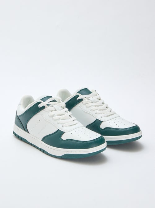Zweifarbige Low-Top-Sneakers - Kiabi