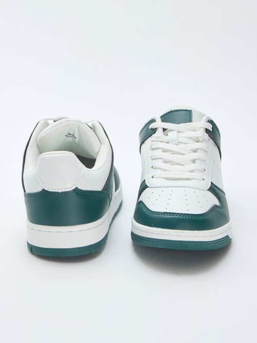 Zweifarbige Low-Top-Sneakers - Kiabi
