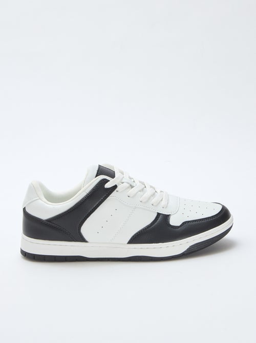 Zweifarbige Low-Top-Sneakers - Kiabi