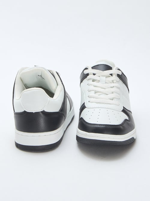 Zweifarbige Low-Top-Sneakers - Kiabi