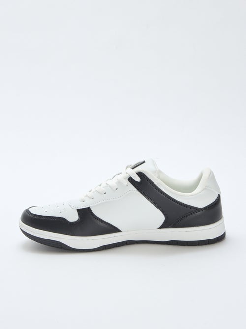 Zweifarbige Low-Top-Sneakers - Kiabi