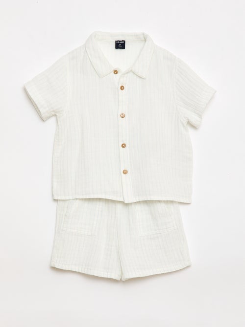 Zweiteiliges Set: Hemd + Shorts - Kiabi